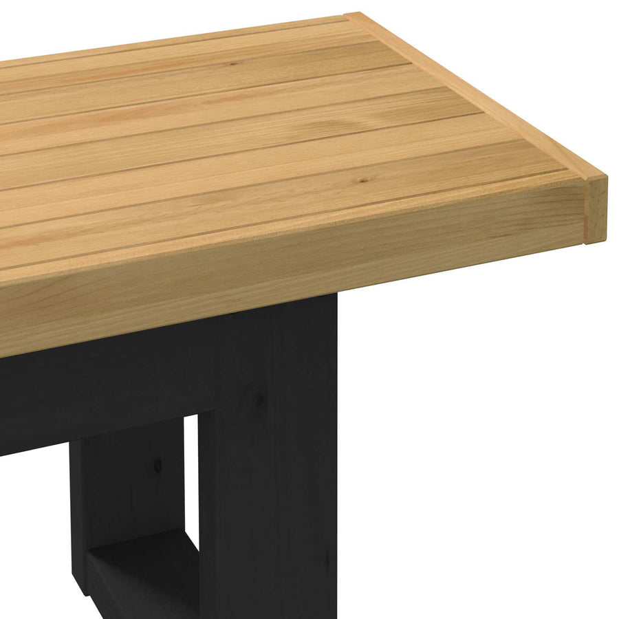 Eetbank NOAIN 160 x 41 x 45 cm Massief grenenhout Naturel