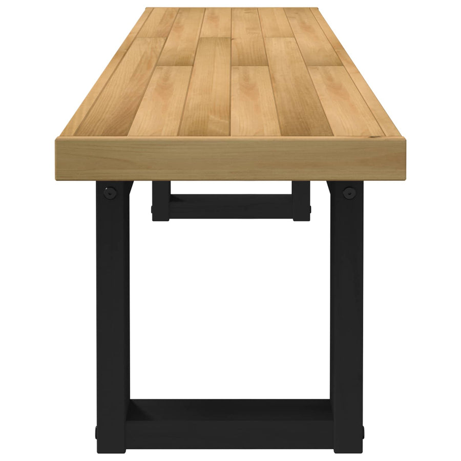 Eetbank NOAIN 160 x 41 x 45 cm Massief grenenhout Naturel