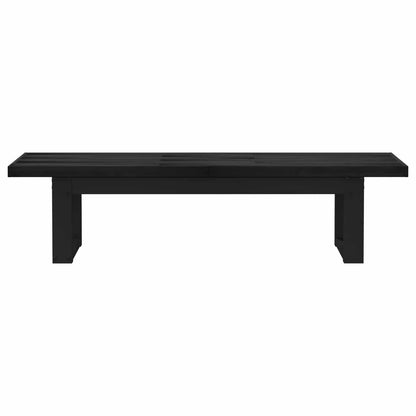 Eetbank NOAIN 160 x 41 x 45 cm Massief grenenhout Zwart