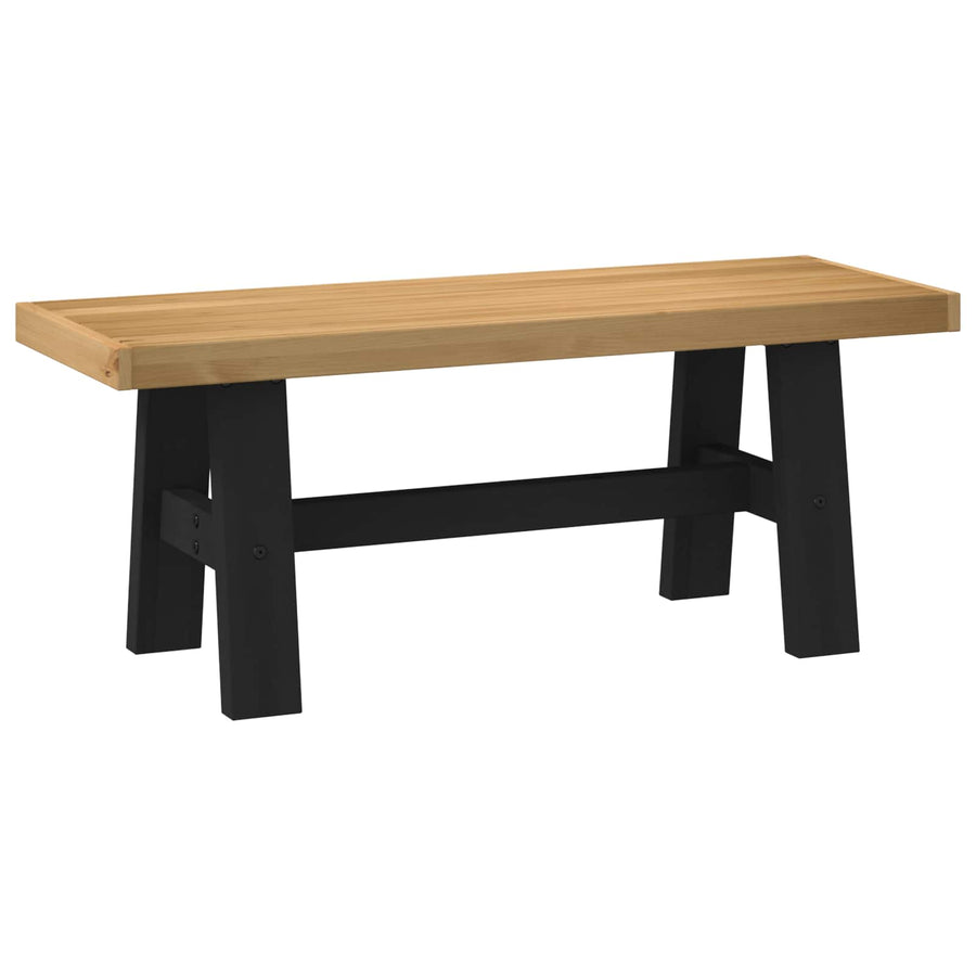 Eetbank NOAIN 120 x 41 x 45 cm Massief grenenhout Naturel