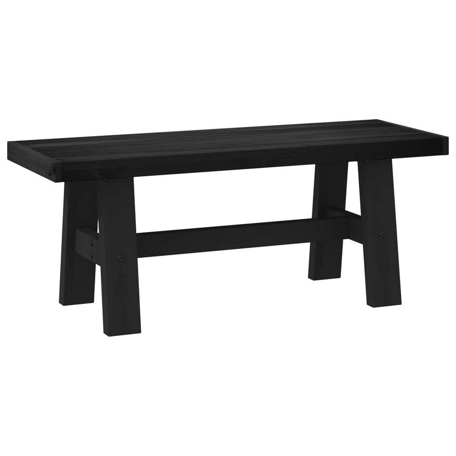 Eetbank NOAIN 120 x 41 x 45 cm Massief grenenhout Zwart