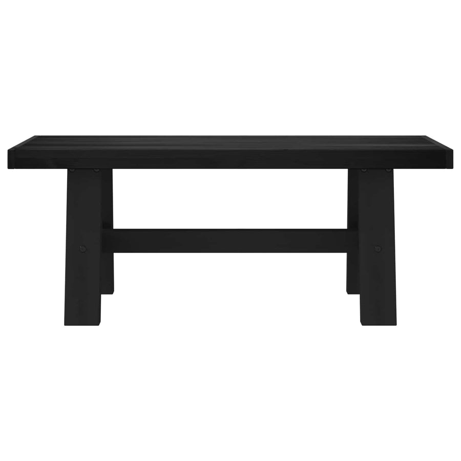 Eetbank NOAIN 120 x 41 x 45 cm Massief grenenhout Zwart