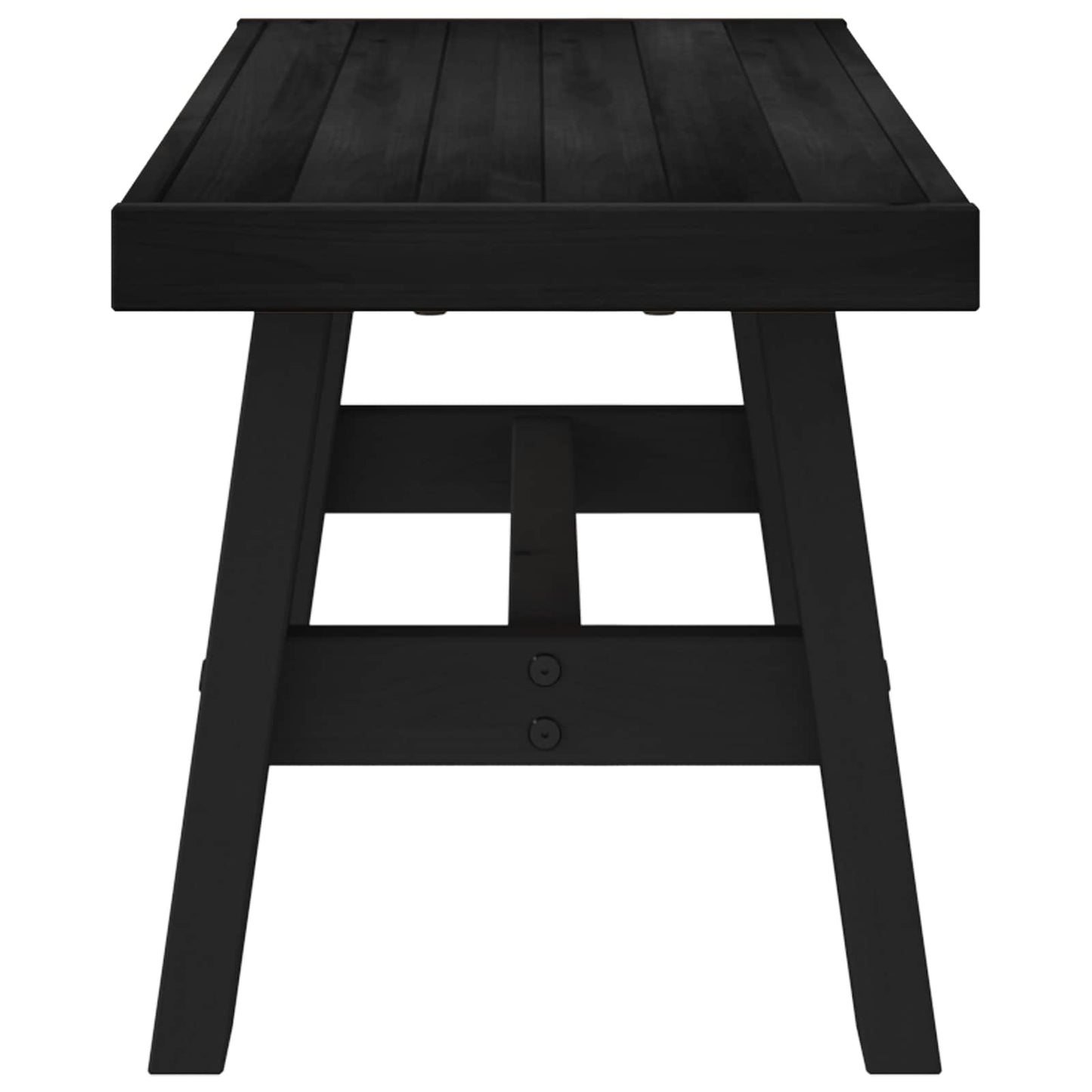 Eetbank NOAIN 120 x 41 x 45 cm Massief grenenhout Zwart
