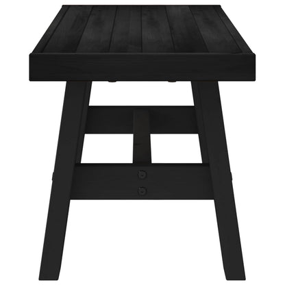 Eetbank NOAIN 120 x 41 x 45 cm Massief grenenhout Zwart