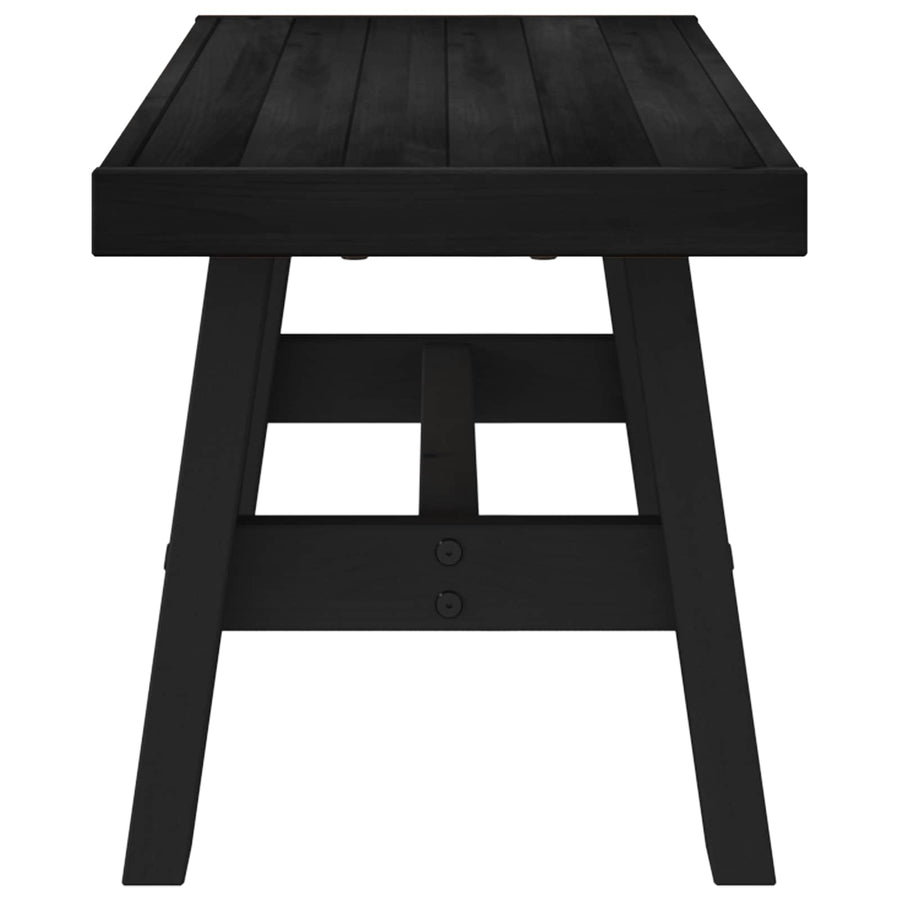 Eetbank NOAIN 120 x 41 x 45 cm Massief grenenhout Zwart