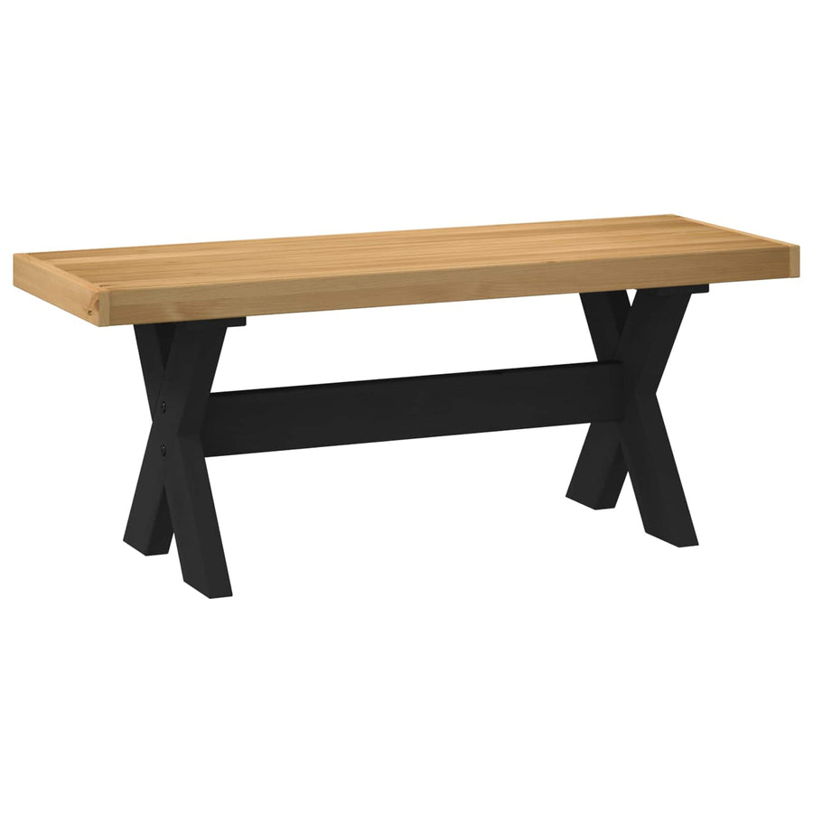 Eetbank NOAIN 120 x 41 x 45 cm Massief grenenhout Naturel