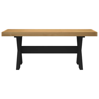 Eetbank NOAIN 120 x 41 x 45 cm Massief grenenhout Naturel