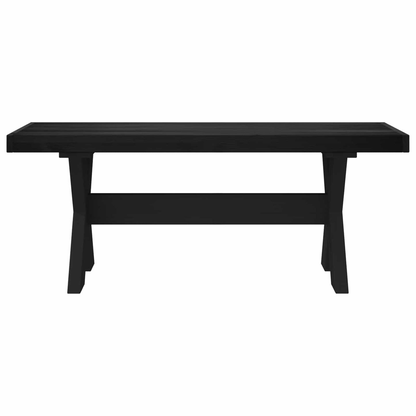 Eetbank NOAIN 120 x 41 x 45 cm Massief grenenhout Zwart