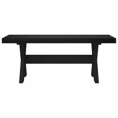 Eetbank NOAIN 120 x 41 x 45 cm Massief grenenhout Zwart