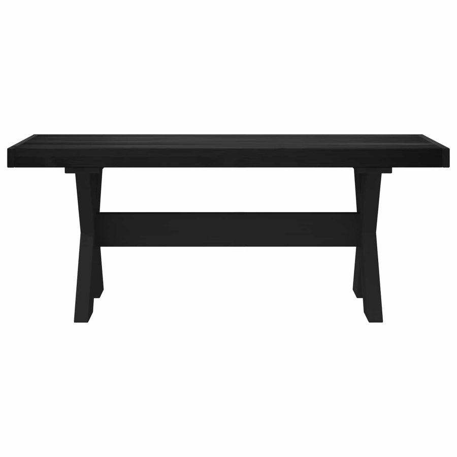Eetbank NOAIN 120 x 41 x 45 cm Massief grenenhout Zwart