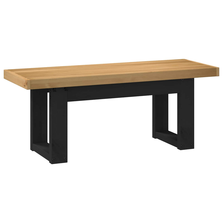Eetbank NOAIN 120 x 41 x 45 cm Massief grenenhout Naturel
