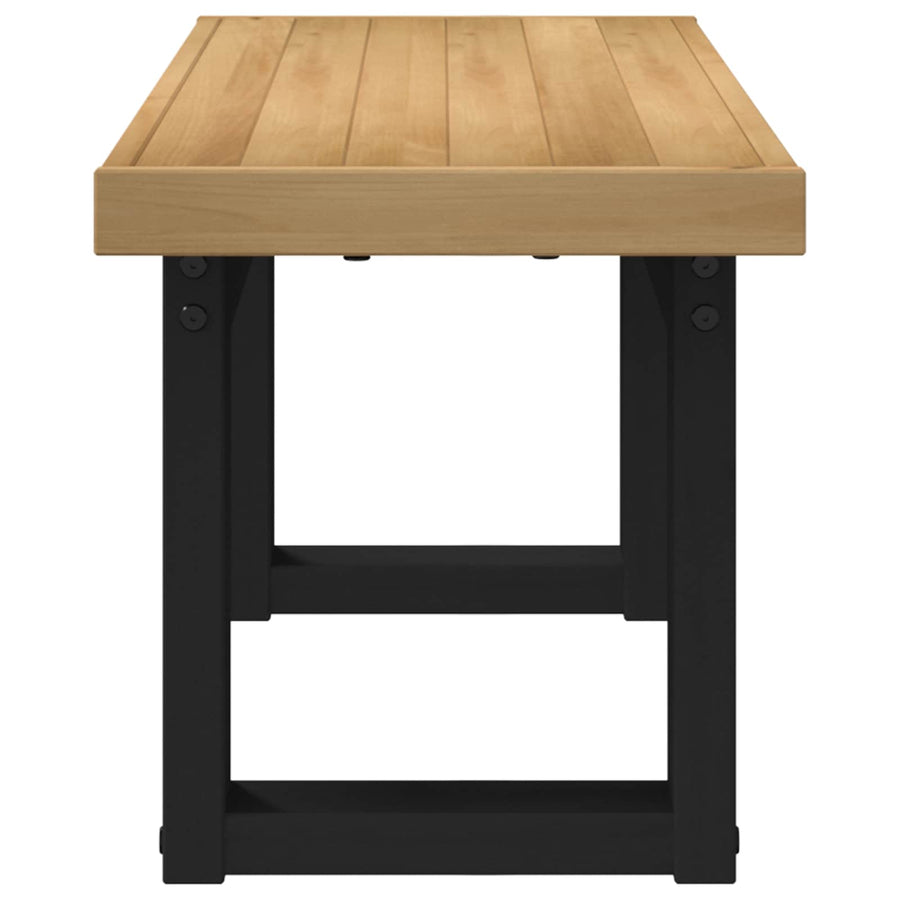 Eetbank NOAIN 120 x 41 x 45 cm Massief grenenhout Naturel