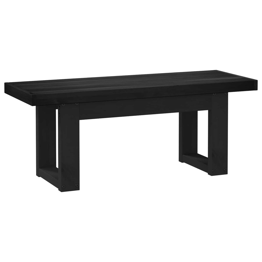 Eetbank NOAIN 120 x 41 x 45 cm Massief grenenhout Zwart
