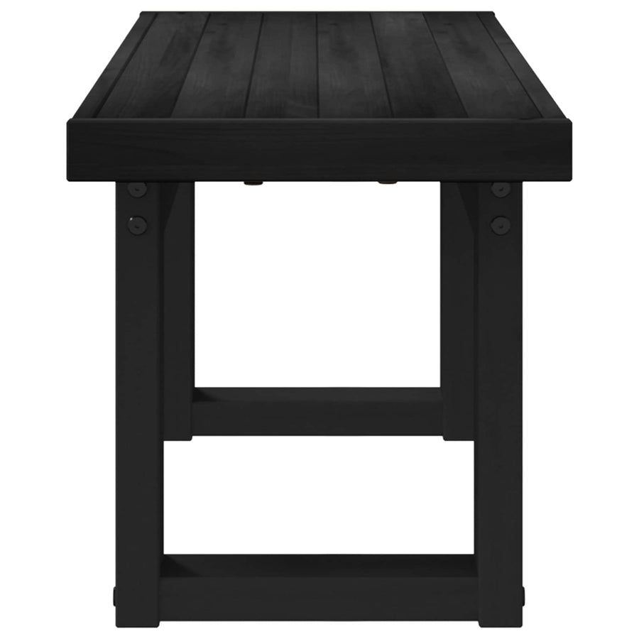 Eetbank NOAIN 120 x 41 x 45 cm Massief grenenhout Zwart