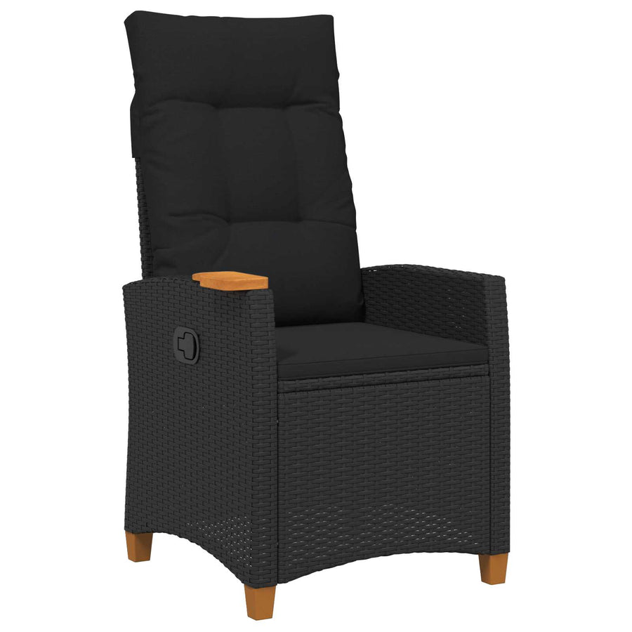 Verstelbare stoel met theeplaat Zwart 62 x 64 x 112 cm