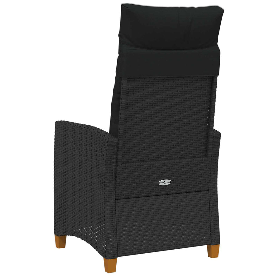 Verstelbare stoel met theeplaat Zwart 62 x 64 x 112 cm