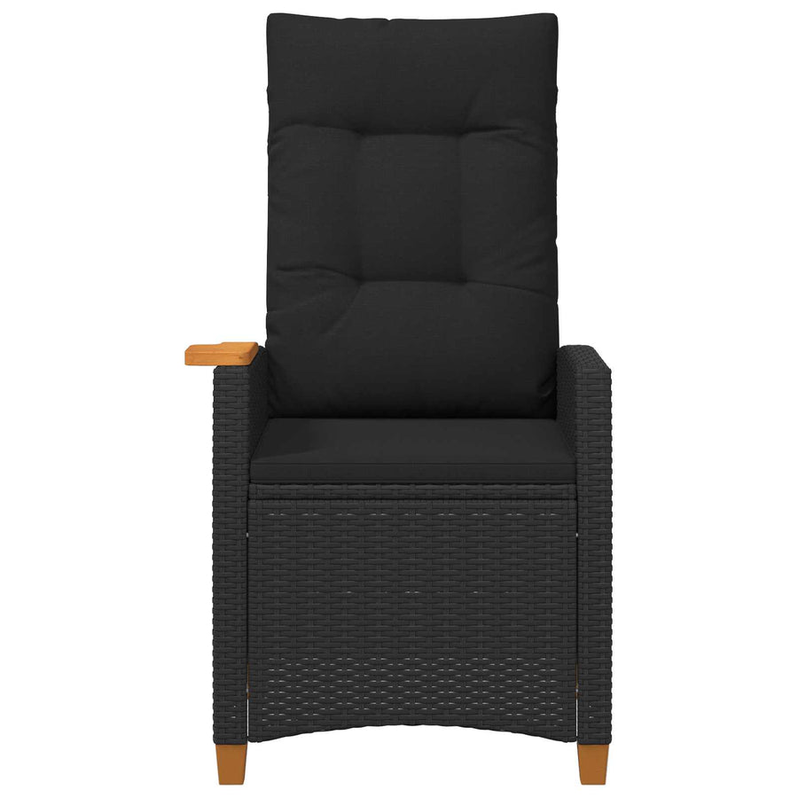 Verstelbare stoel met theeplaat Zwart 62 x 64 x 112 cm