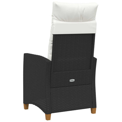 Verstelbare stoel met theeplaat 62 x 64 x 112 cm poly rattan