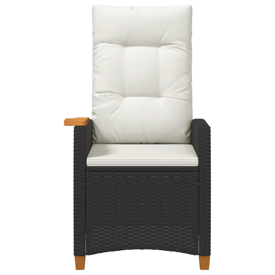 Verstelbare stoel met theeplaat 62 x 64 x 112 cm poly rattan