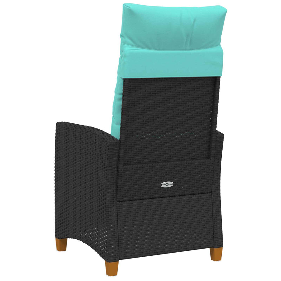Verstelbare stoel met theeplaat 62 x 64 x 112 cm poly rattan