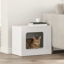 Kattenhuis 51 X 30 X 42 Cm Bewerkt Hout Wit