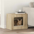Kattenhuis Sonoma 51 x 30 x 42,5 cm Bewerkt hout