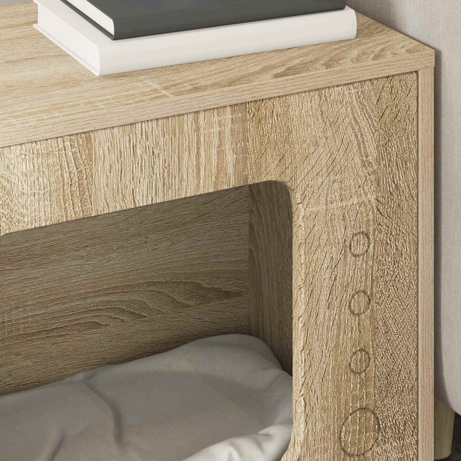 Kattenhuis Sonoma 51 X 30 X 42 Cm Bewerkt Hout Sonoma eiken
