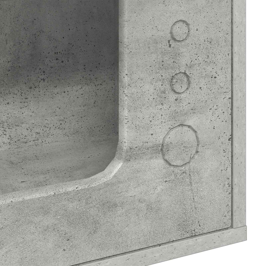 Kattenhuis Beton 51 X 30 X 42 Cm Bewerkt Hout Betongrijs