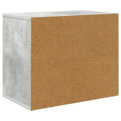 Kattenhuis Beton 51 X 30 X 42 Cm Bewerkt Hout Betongrijs