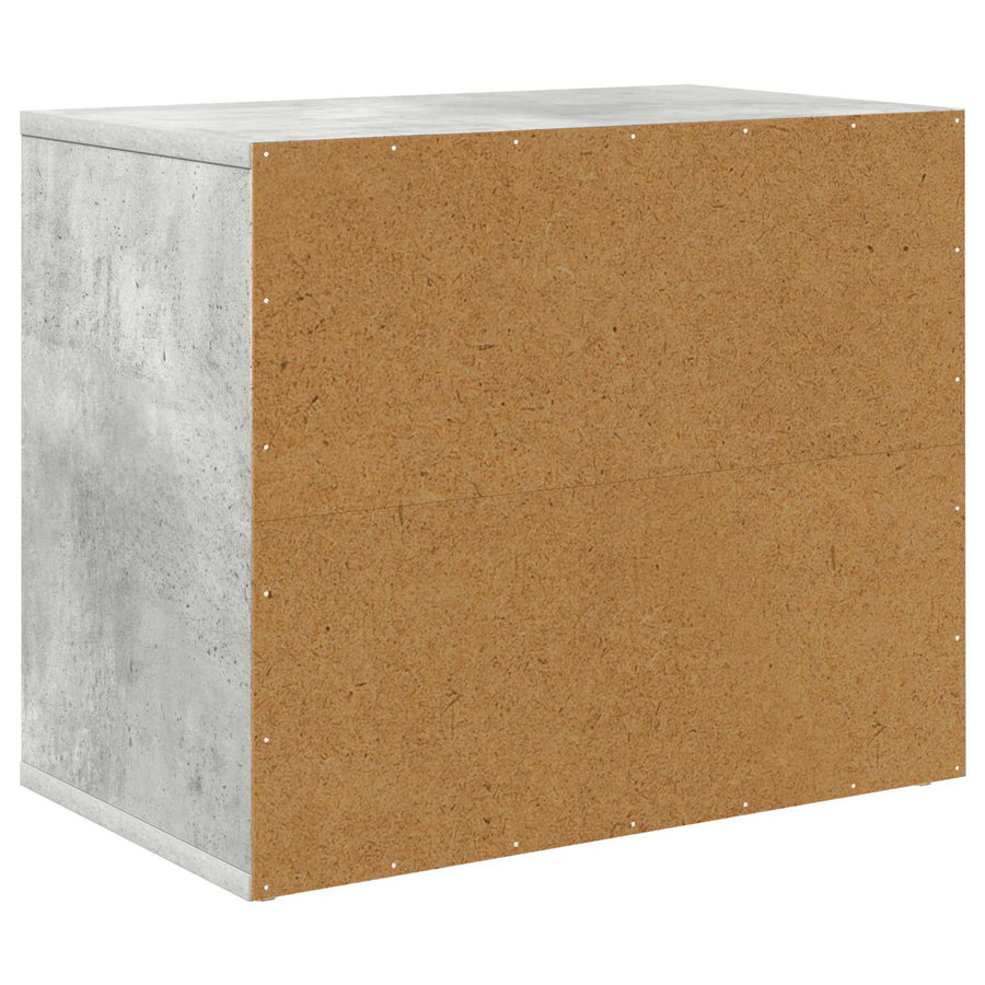 Kattenhuis Beton 51 X 30 X 42 Cm Bewerkt Hout Betongrijs