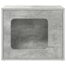 Kattenhuis Beton 51 X 30 X 42 Cm Bewerkt Hout Betongrijs
