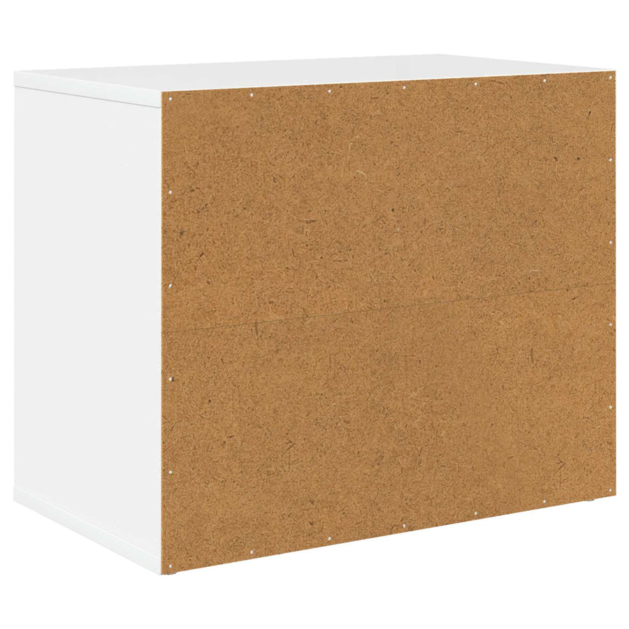 Kattenhuis Glanzend Wit 51 X 30 X 42 Cm Bewerkt Hout Hoogglans wit