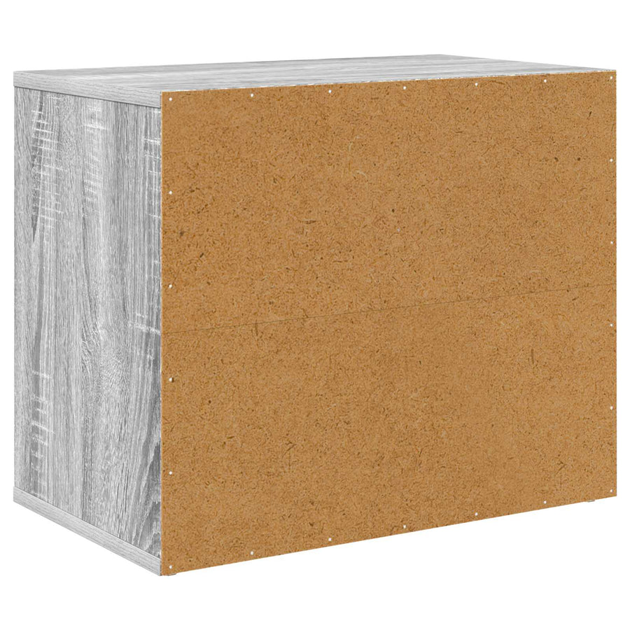 Kattenhuis 51 X 30 X 42 Cm Bewerkt Hout Grijs sonoma