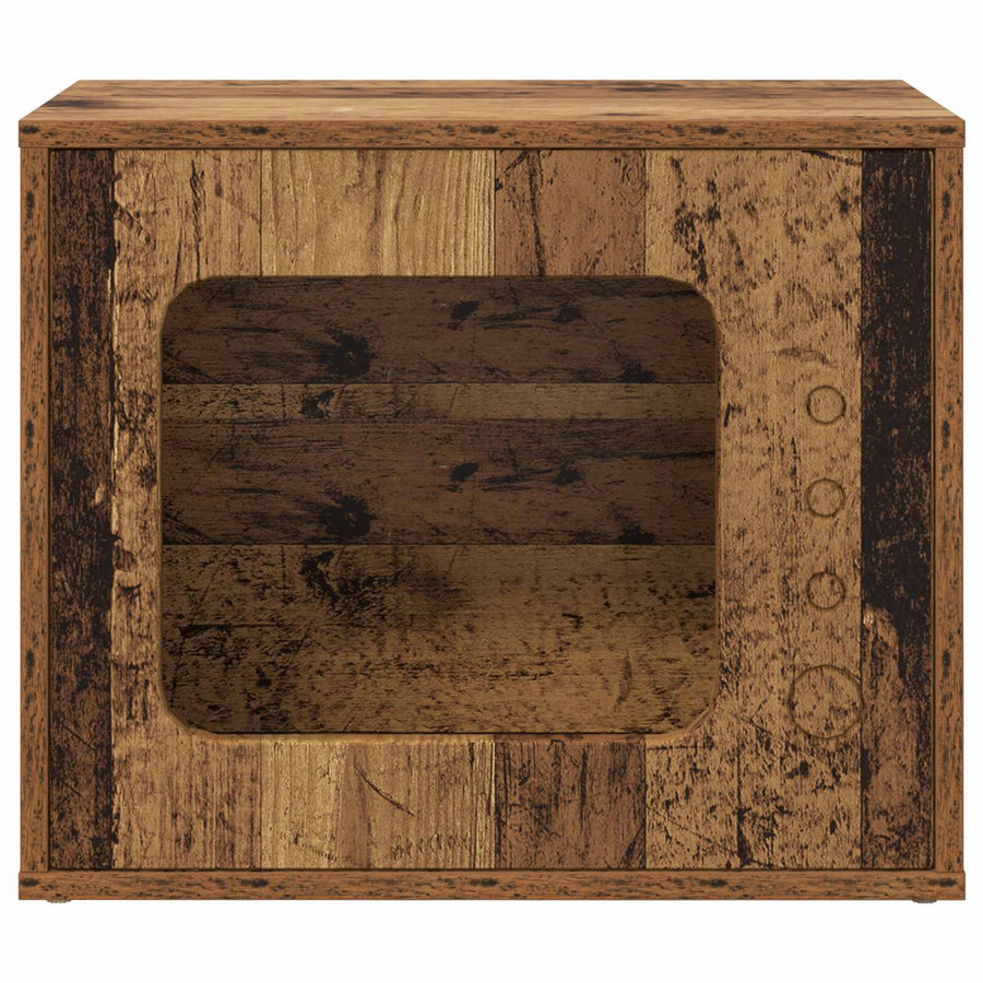 Kattenhuis Oudhout 51 X 30 X 42 Cm Bewerkt Hout Oud hout