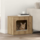 Kattenhuis eiken 51x30x42 cm