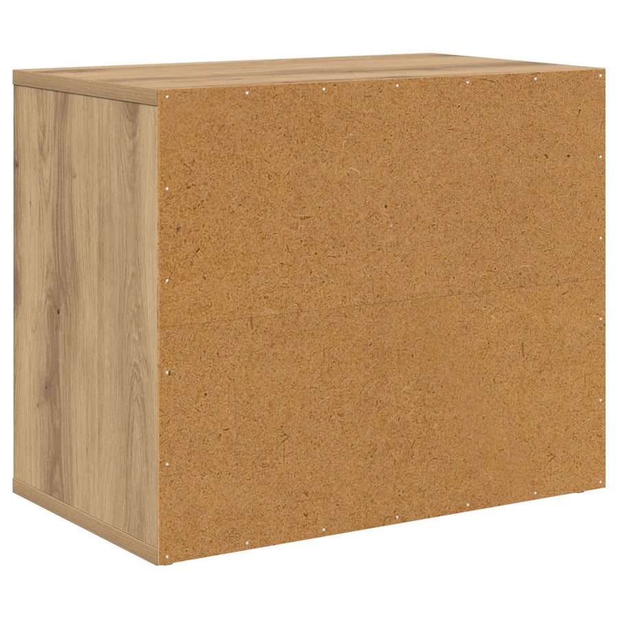 Kattenhuis Ambachtelijk Eiken 51 X 30 X 42 Cm Bewerkt Hout artisanaal eikenkleurig