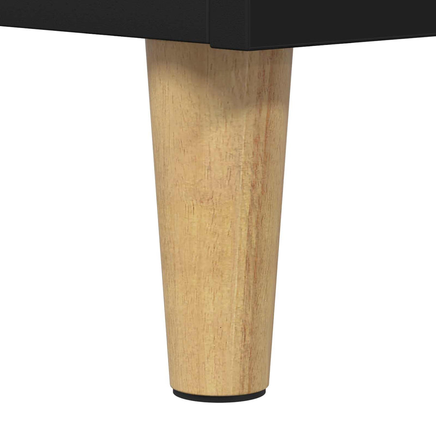 Kattenhuis 51 X 30 X 52 Cm Bewerkt Hout Zwart