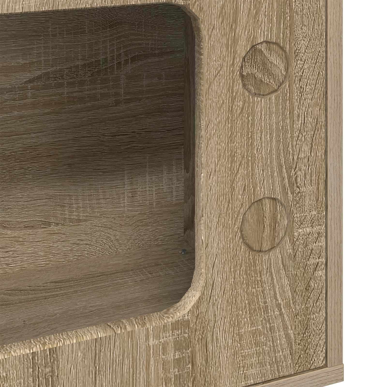 Kattenhuis Sonoma 51 X 30 X 52 Cm Bewerkt Hout Sonoma eiken