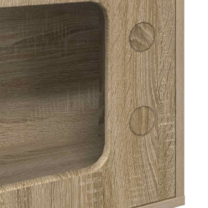 Kattenhuis Sonoma 51 X 30 X 52 Cm Bewerkt Hout Sonoma eiken