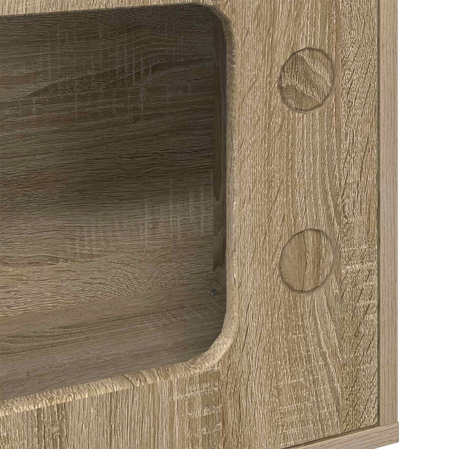 Kattenhuis Sonoma 51 X 30 X 52 Cm Bewerkt Hout Sonoma eiken