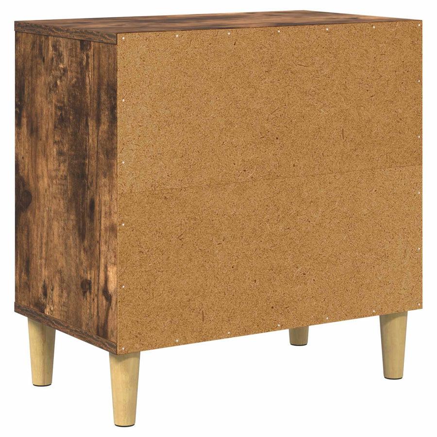 Kattenhuis 51 X 30 X 52 Cm Bewerkt Hout Gerookt eiken