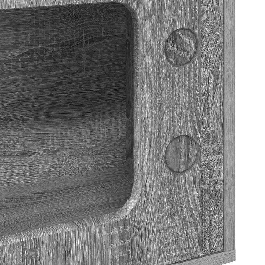 Kattenhuis 51 X 30 X 52 Cm Bewerkt Hout Grijs sonoma