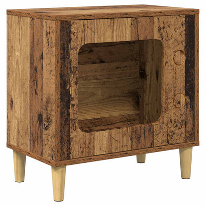 Kattenhuis Oudhout 51 X 30 X 52 Cm Bewerkt Hout Oud hout