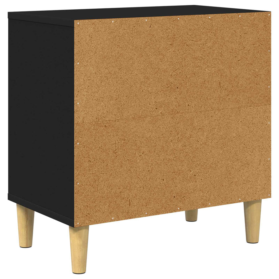 Kattenhuis 51 X 30 X 52 Cm Bewerkt Hout Zwart