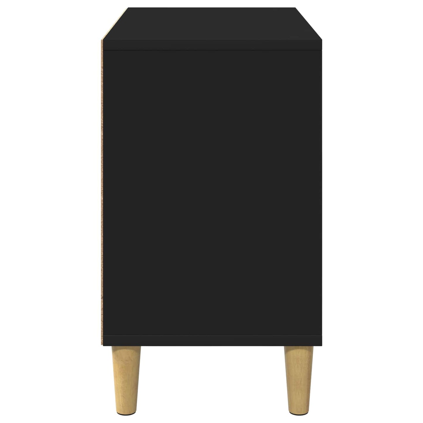 Kattenhuis 51 X 30 X 52 Cm Bewerkt Hout Zwart