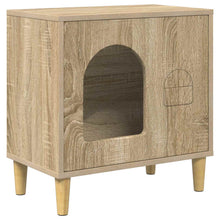 Kattenhuis Sonoma 51 X 30 X 52 Cm Bewerkt Hout Sonoma eiken