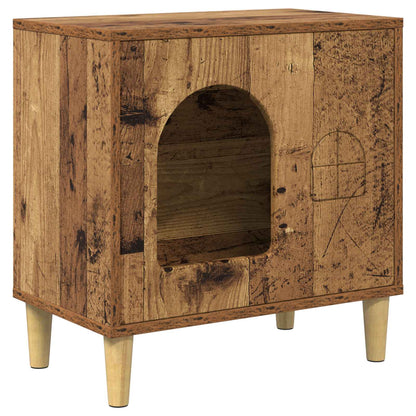 Kattenhuis Oudhout 51 X 30 X 52 Cm Bewerkt Hout Oud hout