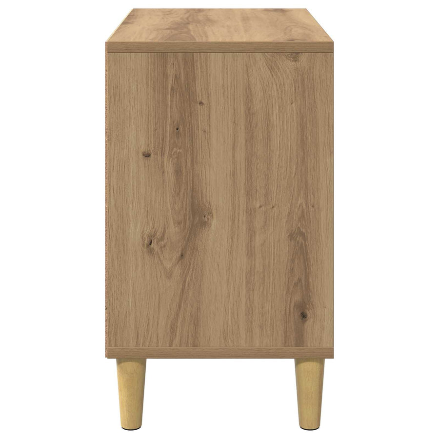 Kattenhuis Ambachtelijk Eiken 51 X 30 X 52 Cm Bewerkt Hout artisanaal eikenkleurig