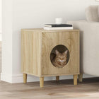 Kattenhuis Sonoma 42,5x40x53 cm bewerkt hout