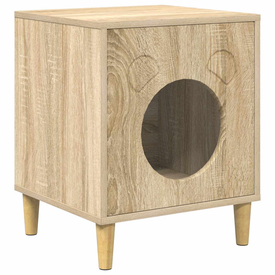 Kattenhuis Sonoma 42,5 x 40 x 53 cm Bewerkt hout